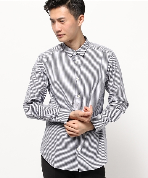 MYSELF ABAHOUSE(マイセルフアバハウス)の「プレーンシャツ(シャツ/ブラウス・メンズ・ネイビー/ダークブルー/ブルー/ホワイト・LARGE/MEDIUM)」の3枚目の写真