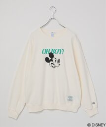 DISCUS ATHLETIC ミッキーマウスデザインスウェット
