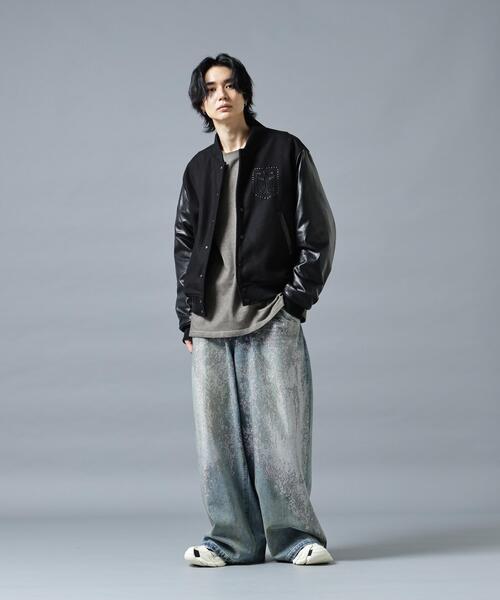 DANKE SCHON(ダンケシェーン)の「DankeSchon/ダンケシェーン/STADIUM JACKET STUDS EAGLE(スタジャン・レディース・ブラック/カーキ・M/L)」の9枚目の写真