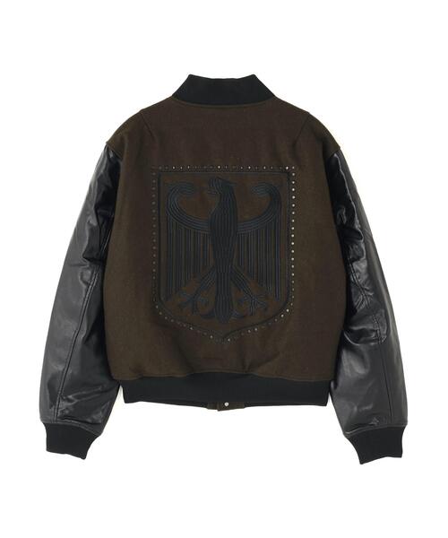 DANKE SCHON(ダンケシェーン)の「DankeSchon/ダンケシェーン/STADIUM JACKET STUDS EAGLE(スタジャン・レディース・ブラック/カーキ・M/L)」の17枚目の写真