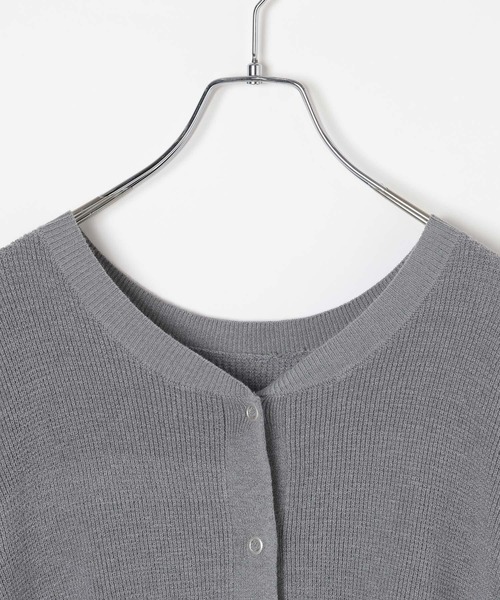 HEREIAM(ヘレイアム)の「【HEREIAM】ワッフル2WAYニット(ニット/セーター・レディース・イエロー系/ブラウン系/杢グレー/ブラック・FREE)」の17枚目の写真