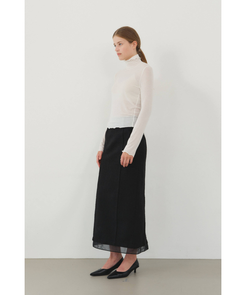 KUME(クメ)の「Layering Turtleneck Top, Ivory(Tシャツ/カットソー・レディース・その他・MEDIUM/SMALL)」の2枚目の写真