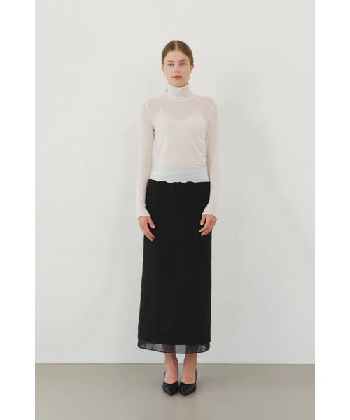 KUME(クメ)の「Layering Turtleneck Top, Ivory(Tシャツ/カットソー・レディース・その他・MEDIUM/SMALL)」の5枚目の写真