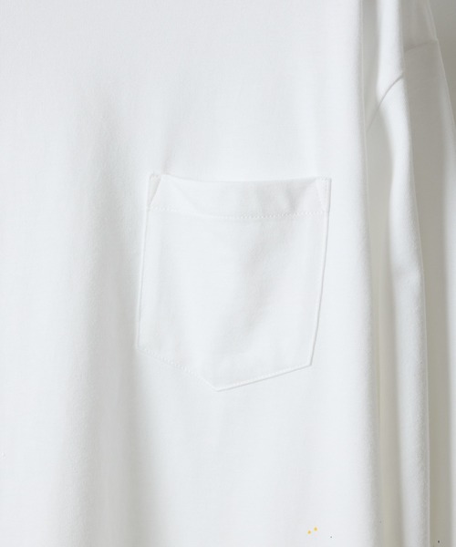 NUMBER (N)INE（ナンバーナイン）の「HAND PAINTED BASIC HEM PRINTED POCKET L/S T-SHIRT / ハンドペイント ベーシック ワンポイント ロゴプリント ポケット ロンT（Tシャツ/カットソー・メンズ・ホワイト系その他2/ブラック系その他2/グレー系その他2/ホワイト/ブラック/グレー・M/L/XL）」の9枚目の写真