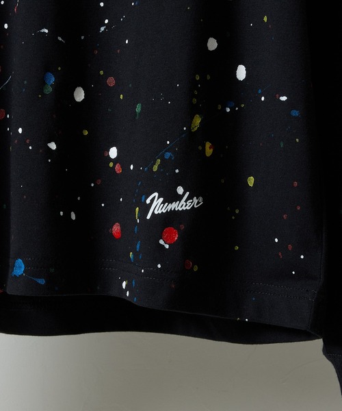 NUMBER (N)INE（ナンバーナイン）の「HAND PAINTED BASIC HEM PRINTED POCKET L/S T-SHIRT / ハンドペイント ベーシック ワンポイント ロゴプリント ポケット ロンT（Tシャツ/カットソー・メンズ・ホワイト系その他2/ブラック系その他2/グレー系その他2/ホワイト/ブラック/グレー・M/L/XL）」の17枚目の写真