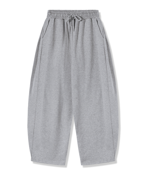 PIANER(ピアネール)の「ピンチカーブド スウェットパンツ(メランジ)(スウェットパンツ・レディース・ミックスグレー・MEDIUM/LARGE/X-LARGE)」の1枚目の写真