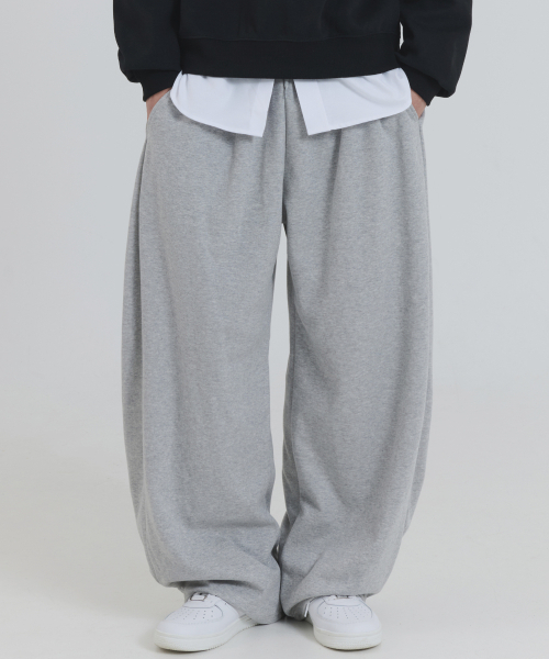 PIANER(ピアネール)の「ピンチカーブド スウェットパンツ(メランジ)(スウェットパンツ・レディース・ミックスグレー・MEDIUM/LARGE/X-LARGE)」の4枚目の写真