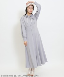 【9/17(thu)10時発売】WILLSELECTION×マイメロディ&クロミ 刺繍フリルフードパーカーワンピース
