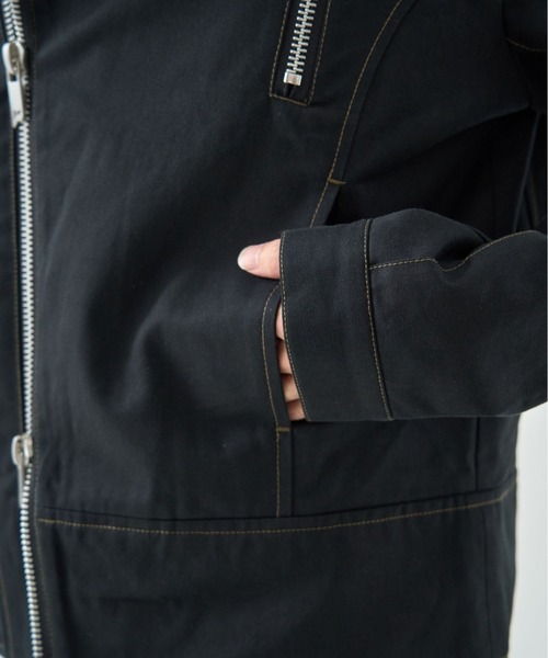 VI E DIT(ヴィエディット)の「Frame Zip Jacket/フレイムジップジャケット/セットアップで着用可能(ブルゾン・メンズ・ブラック/ブラック系その他・2/1)」の16枚目の写真