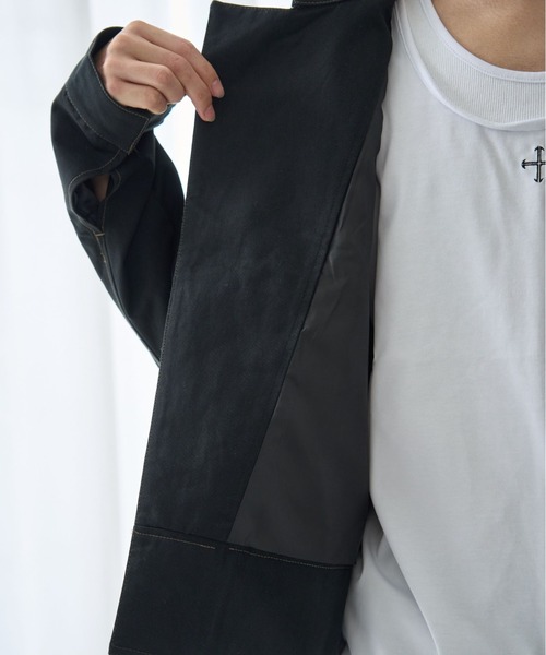 VI E DIT(ヴィエディット)の「Frame Zip Jacket/フレイムジップジャケット/セットアップで着用可能(ブルゾン・メンズ・ブラック/ブラック系その他・2/1)」の19枚目の写真