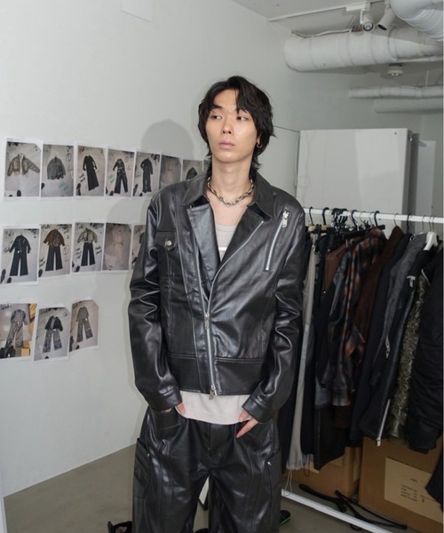 VI E DIT(ヴィエディット)の「Frame Zip Jacket/フレイムジップジャケット/セットアップで着用可能(ブルゾン・メンズ・ブラック/ブラック系その他・2/1)」の21枚目の写真