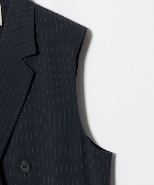 UNITED ARROWS(ユナイテッドアローズ)の「drapy テーラード ミドル ベスト ピンストライプ(ベスト・レディース・その他1・38/36)」の4枚目の写真