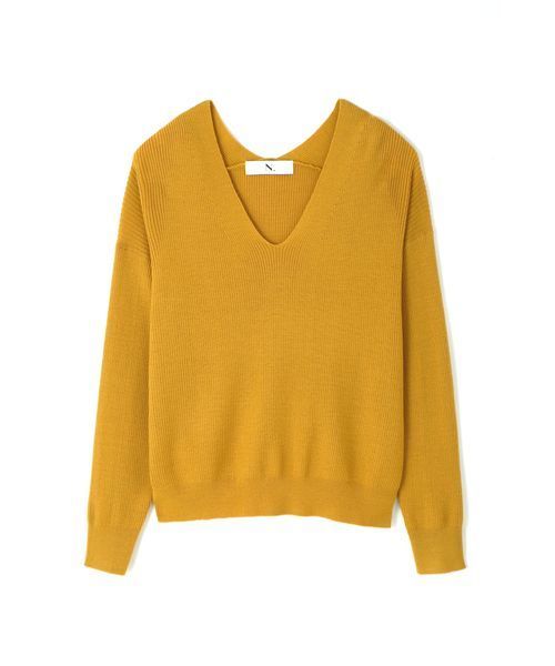 N.（N. Natural Beauty Basic）（エヌエヌナチュラルビューティーベーシック）の「ウールベーシックニット（ニット/セーター・レディース・ホワイト/レッド/ベージュ/イエロー/ネイビー/グレー・MEDIUM）」の14枚目の写真