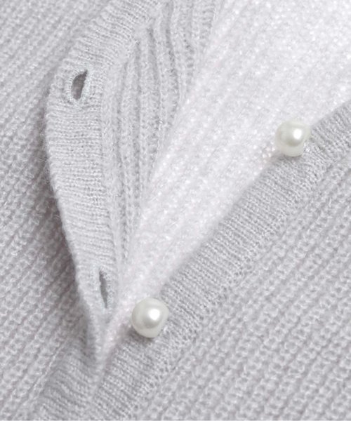 apres les cours（アプレレクール）の「ニットロングカーデ（カーディガン/ボレロ・キッズ・アイボリー/グレー・110/130/80/140/100/120/90）」の10枚目の写真