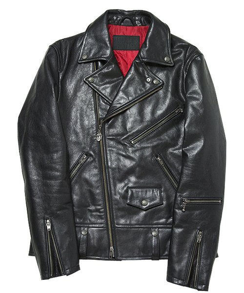 JACKROSE（ジャックローズ）の「TRSゴートティンバレザーWライダース（ライダースジャケット・メンズ・ブラック・XL/M/L/XX-LARGE）」の3枚目の写真