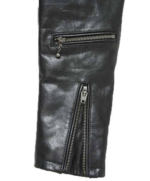 JACKROSE（ジャックローズ）の「TRSゴートティンバレザーWライダース（ライダースジャケット・メンズ・ブラック・XL/M/L/XX-LARGE）」の8枚目の写真