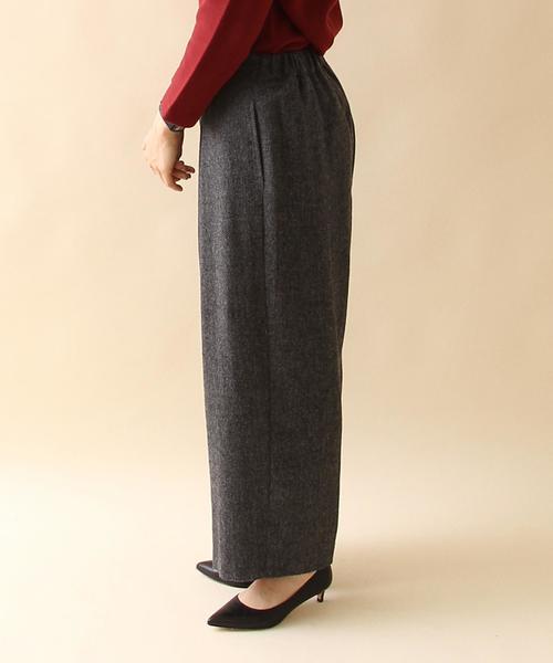 coen(コーエン)の「ウォッシャブルウールヘリンボンワイドパンツ(その他パンツ・レディース・ダークグレー/ダークブラウン・LARGE/MEDIUM)」の10枚目の写真