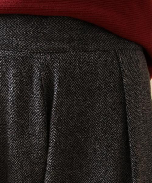 coen(コーエン)の「ウォッシャブルウールヘリンボンワイドパンツ(その他パンツ・レディース・ダークグレー/ダークブラウン・LARGE/MEDIUM)」の11枚目の写真