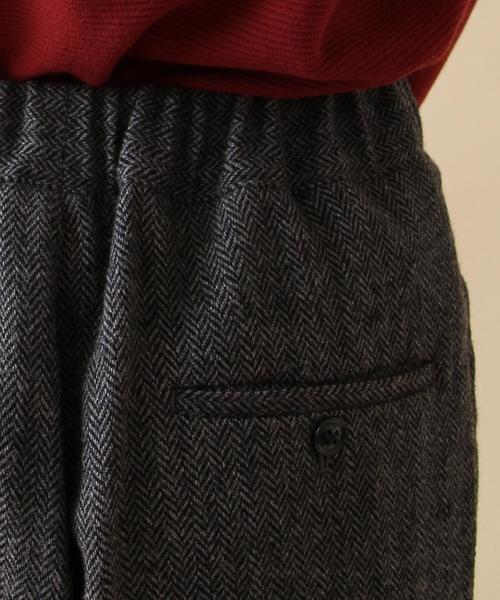 coen(コーエン)の「ウォッシャブルウールヘリンボンワイドパンツ(その他パンツ・レディース・ダークグレー/ダークブラウン・LARGE/MEDIUM)」の6枚目の写真