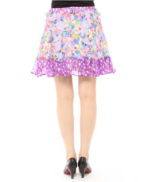 Flammeum(フラミューム)の「SILK CRAPE(スカート・レディース・ラベンダー・36/38/34)」の3枚目の写真