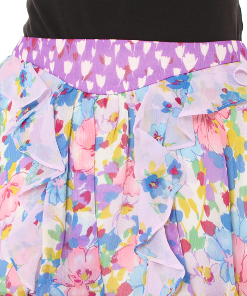 Flammeum(フラミューム)の「SILK CRAPE(スカート・レディース・ラベンダー・36/38/34)」の5枚目の写真