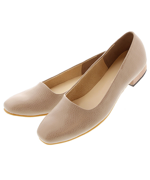 JELLY BEANS(ジェリービーンズ)の「【Made in Japan】スクエアトゥコウブカパンプス(134-2321)JELLY BEANS(ジェリービーンズ)(パンプス・レディース・ブラック/グレイッシュベージュ/シルバー・24/23/23.5/24.5/22.5)」の5枚目の写真