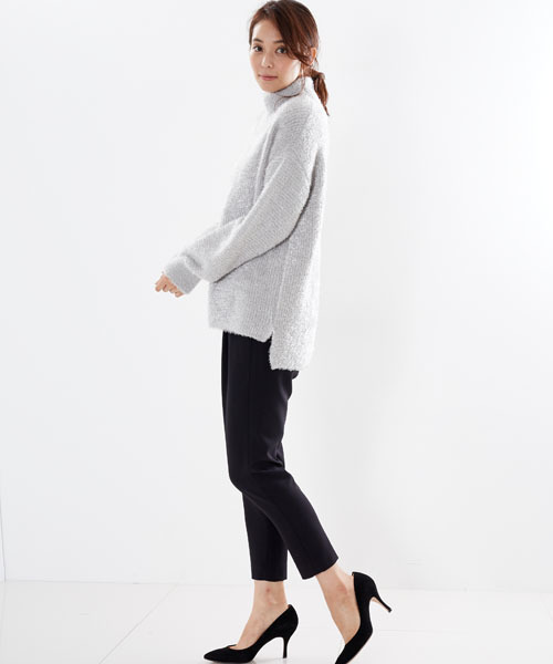 STUDIOUS（ステュディオス）の「【STUDIOUS】ダブルストレッチツータックテーパードパンツ（その他パンツ・レディース・ブラック/カーキ・0/1）」の13枚目の写真