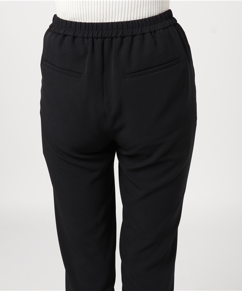 STUDIOUS（ステュディオス）の「【STUDIOUS】ダブルストレッチツータックテーパードパンツ（その他パンツ・レディース・ブラック/カーキ・0/1）」の7枚目の写真