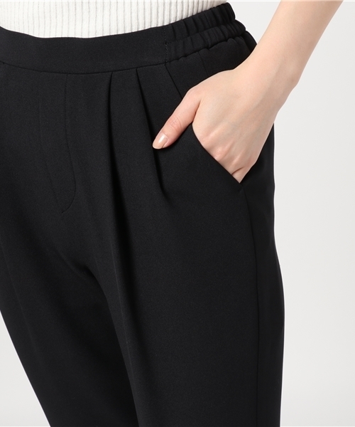 STUDIOUS（ステュディオス）の「【STUDIOUS】ダブルストレッチツータックテーパードパンツ（その他パンツ・レディース・ブラック/カーキ・0/1）」の8枚目の写真