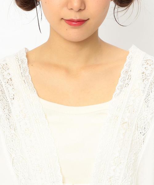 Another Edition(アナザーエディション)の「ボイルレース羽織り ◆(カーディガン/ボレロ・レディース・オフホワイト/ブラック/オレンジ・フリー)」の14枚目の写真