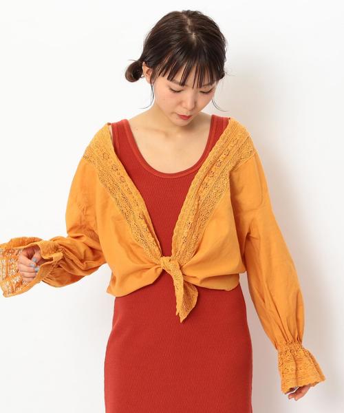Another Edition(アナザーエディション)の「ボイルレース羽織り ◆(カーディガン/ボレロ・レディース・オフホワイト/ブラック/オレンジ・フリー)」の9枚目の写真