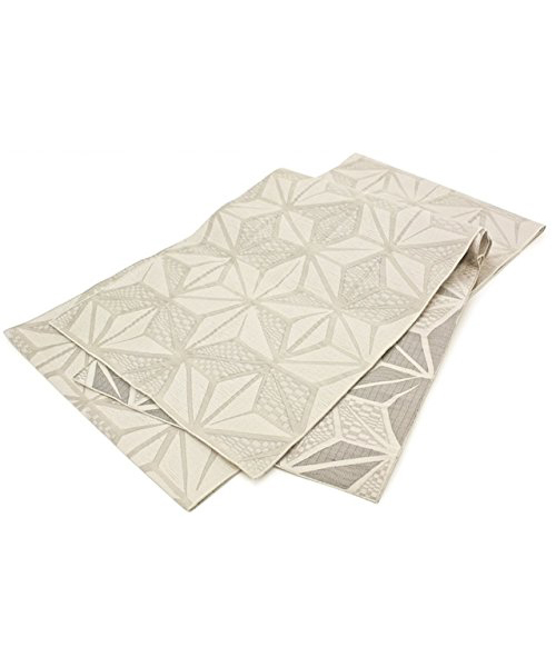 bonheur saisons（ボヌールセゾン）の「浴衣3点セット 絣風の撫子柄 （浴衣＋帯＋下駄）「bonheur saisons/ボヌールセゾン」（浴衣・レディース・ホワイト系その他・FREE）」の3枚目の写真