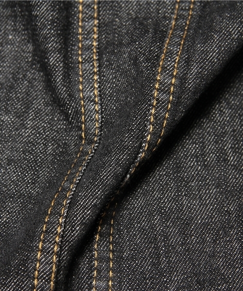 WEGO（ウィゴー）の「ベーシックデニムGジャン（デニムジャケット・メンズ・ブラック/インディゴブルー/ライトインディゴブルー/ノンウォッシュ・MEDIUM/LARGE/X-LARGE）」の10枚目の写真