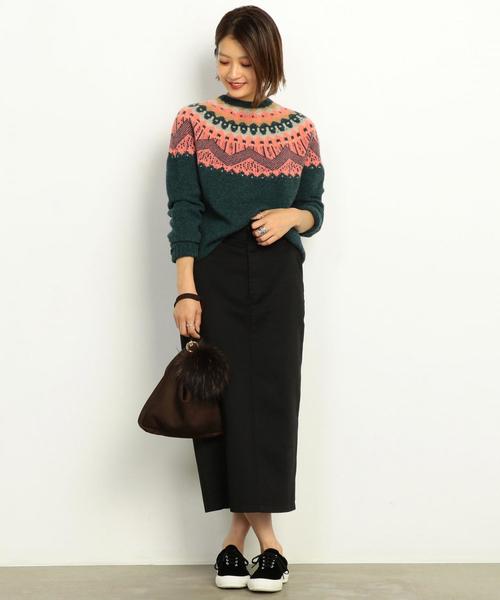 Dickies(ディッキーズ)の「【別注】<Dickies>∴スリットタイトスカート ◆(スカート・レディース・ブラック/パープル・SMALL/MEDIUM)」の3枚目の写真