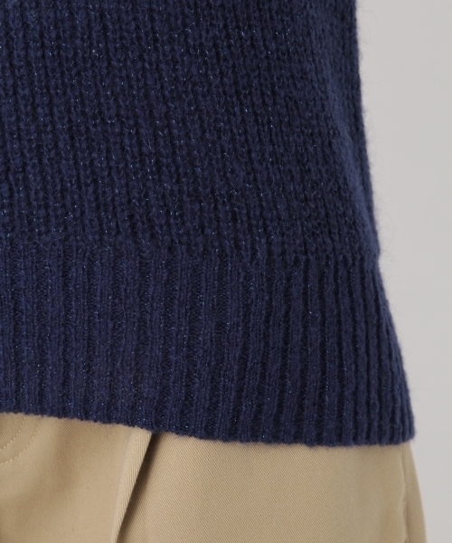 Andemiu（アンデミュウ）の「モヘヤコンラメニットプルオーバー769086（ニット/セーター・レディース・ネイビー/グレー/レッド/イエロー・FREE）」の18枚目の写真