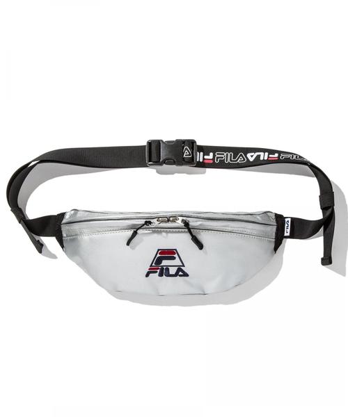 FILA（フィラ）の「＜FILA × monkey time＞ WAIST BAG/ウエストバッグ（ボディバッグ/ウエストポーチ・メンズ・ブラック/オレンジ/シルバー・FREE）」の4枚目の写真