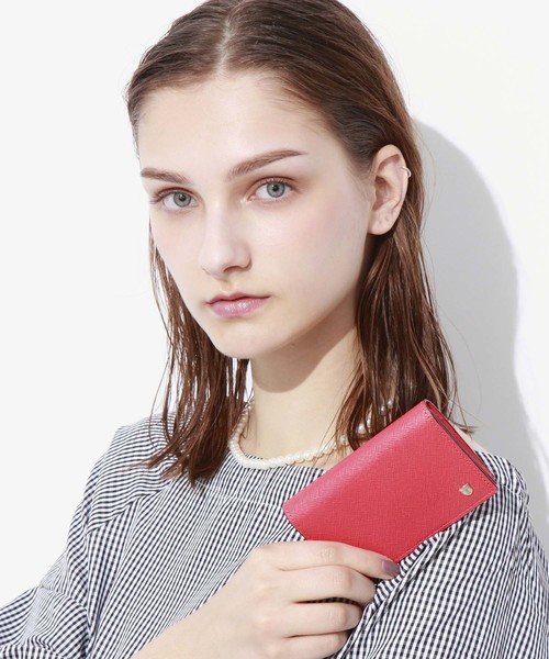 TOPKAPI（トプカピ）の「CLASSICO[クラシコ]角シボ型押し・名刺入れ（名刺入れ・レディース・ライトピンク/ターコイズブルー/ネイビー/グレイッシュベージュ/ピンクベージュ/ブラック/ブルー/シルバー・FREE）」の8枚目の写真