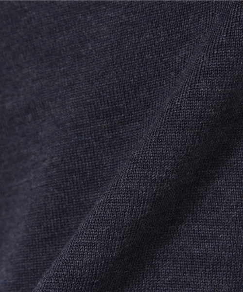 MIDWEST（ミッドウエスト）の「NEBULLA  VENTI ショールカラーニット（ニット/セーター・メンズ・グレー/ネイビー・MEDIUM/LARGE）」の7枚目の写真