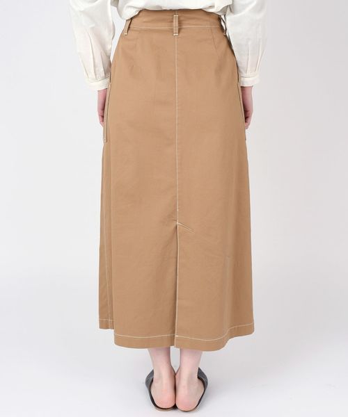 liflattie ships(リフラティ シップス)の「liflattie ships: コットンステッチロングスカート◇(スカート・レディース・ベージュ/ナチュラル・LARGE/MEDIUM/SMALL)」の5枚目の写真