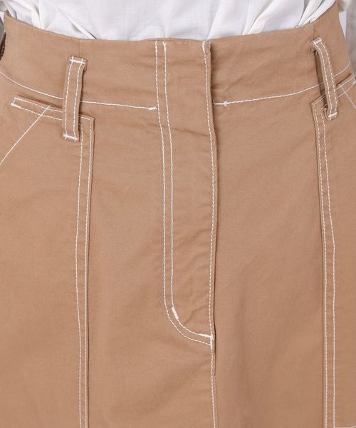 liflattie ships(リフラティ シップス)の「liflattie ships: コットンステッチロングスカート◇(スカート・レディース・ベージュ/ナチュラル・LARGE/MEDIUM/SMALL)」の7枚目の写真