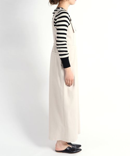 Khaju（カージュ）の「Khaju:バックオープンオールインワン2 ◇（つなぎ/オールインワン・レディース・ブラック/ベージュ・ONE SIZE）」の3枚目の写真