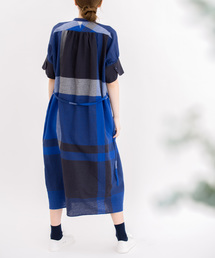 【美品】nop de nod リネンチェックブラウス 半袖 ブラック 30735779B_b_11_215.jpg