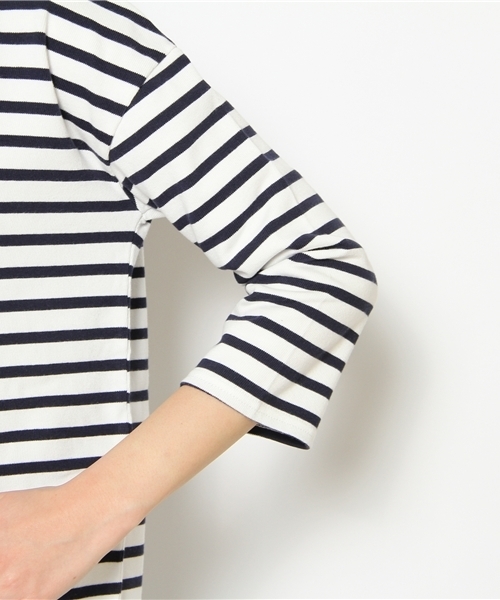 JOURNAL STANDARD（ジャーナルスタンダード）の「【WEB限定期間限定セール 4/21(日)まで】16/2ボーダー天竺　ワンピース（ワンピース・レディース・ブルー/コバルトブルー/ネイビー・SMALL/MEDIUM）」の9枚目の写真