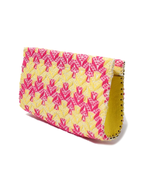 And A（アンドエー）の「ミカシシュウクラッチ（クラッチバッグ・レディース・グリーン/イエロー・FREE）」の7枚目の写真