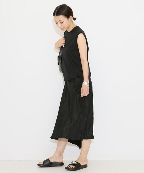 Deuxieme Classe（ドゥーズィエムクラス）の「・WINDFEEL テンジクノースリーブプルオーバー（Tシャツ/カットソー・レディース・ホワイト/ブラック/ベージュ/カーキ・ﾌﾘ-）」の22枚目の写真