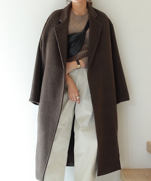 TODAYFUL（トゥデイフル）の「シャギーオーバーコート（ステンカラー