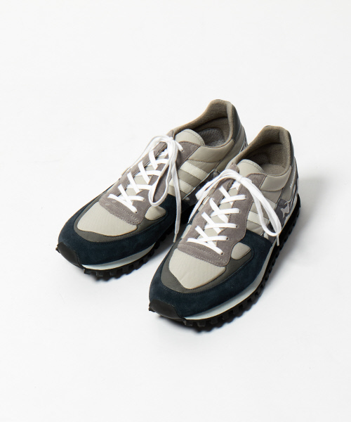 ZDA（ゼットディーエー）の「【5351×ZDA別注】カモフラレザーラインスニーカー（スニーカー・メンズ・ブラック/グレー・44/40/41/42/43）」の3枚目の写真