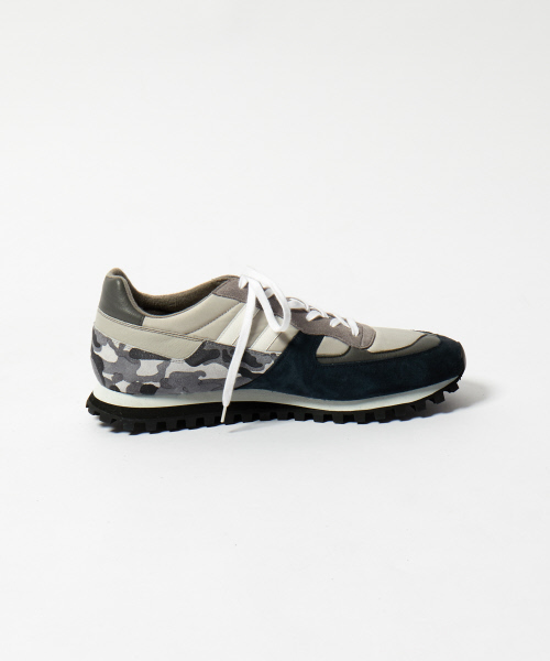 ZDA（ゼットディーエー）の「【5351×ZDA別注】カモフラレザーラインスニーカー（スニーカー・メンズ・ブラック/グレー・44/40/41/42/43）」の6枚目の写真