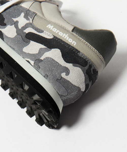 ZDA（ゼットディーエー）の「【5351×ZDA別注】カモフラレザーラインスニーカー（スニーカー・メンズ・ブラック/グレー・44/40/41/42/43）」の11枚目の写真
