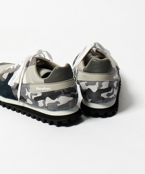 ZDA（ゼットディーエー）の「【5351×ZDA別注】カモフラレザーラインスニーカー（スニーカー・メンズ・ブラック/グレー・44/40/41/42/43）」の12枚目の写真